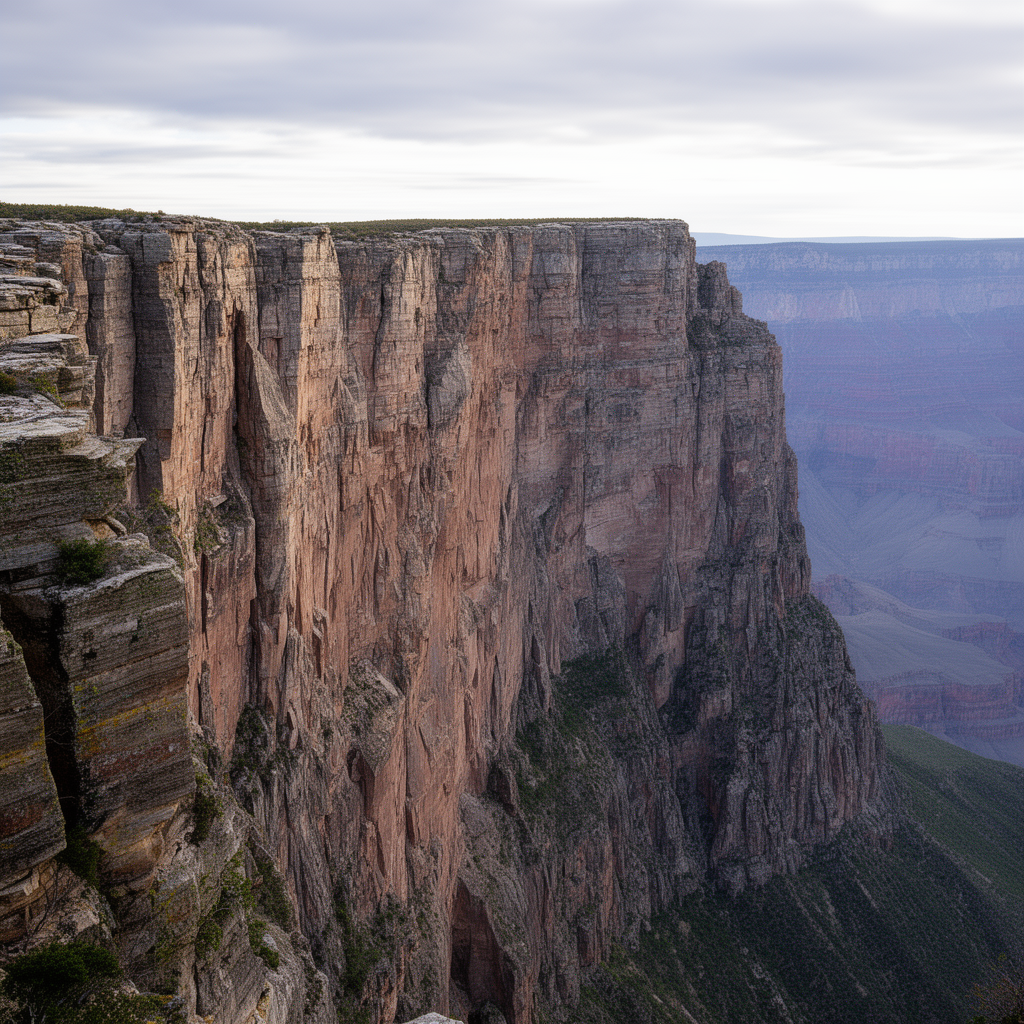 a massive cliff edge