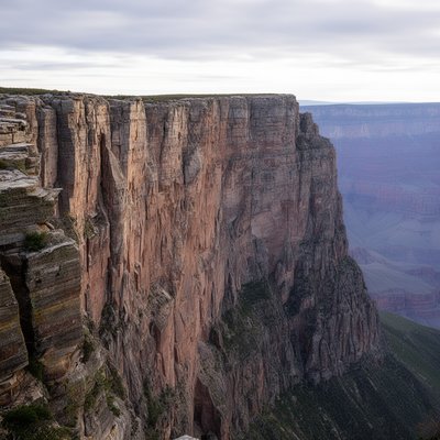 a massive cliff edge