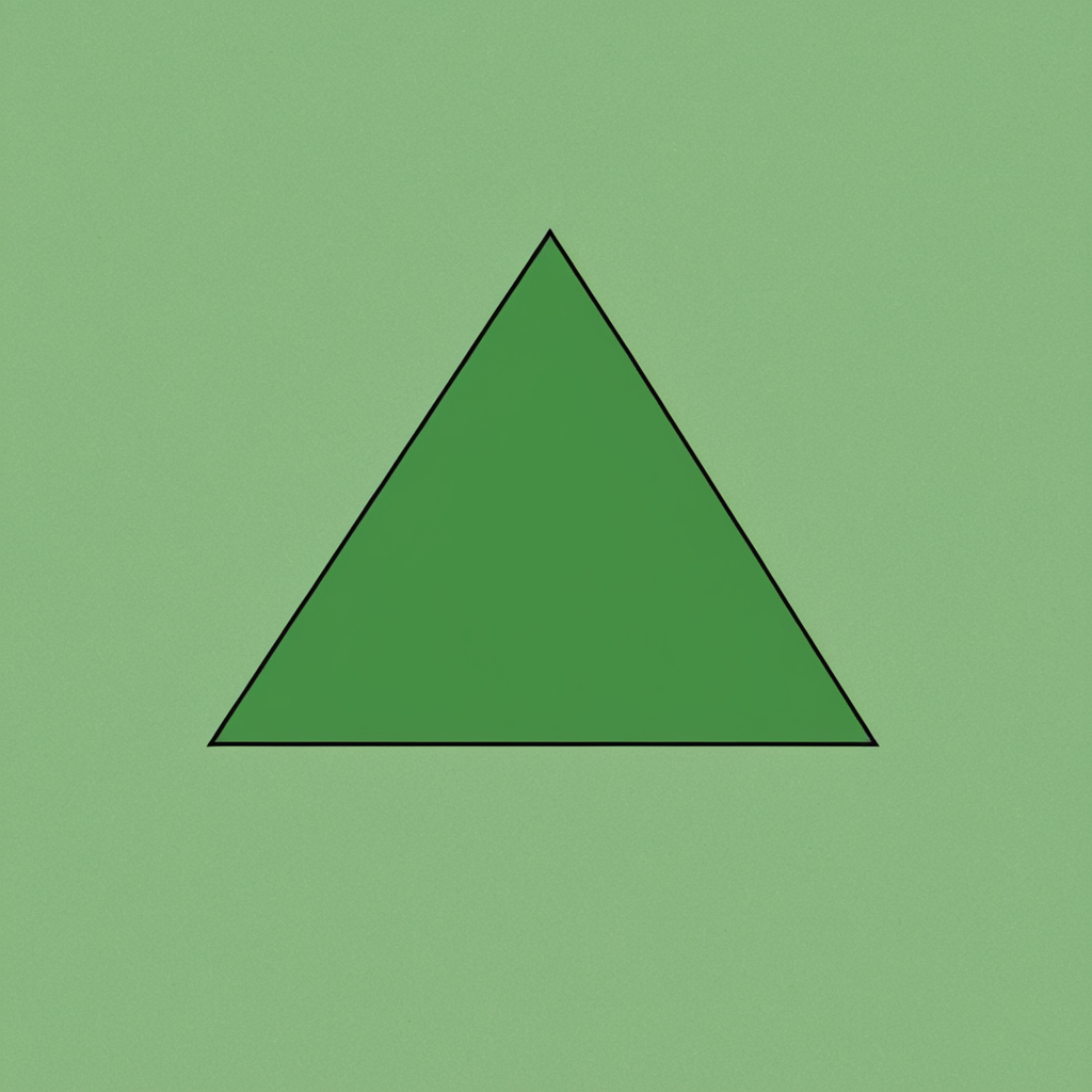 a green triangle