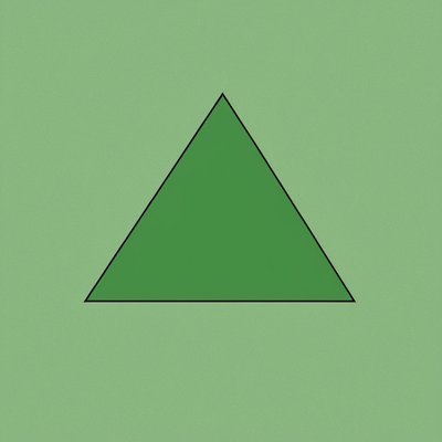 a green triangle